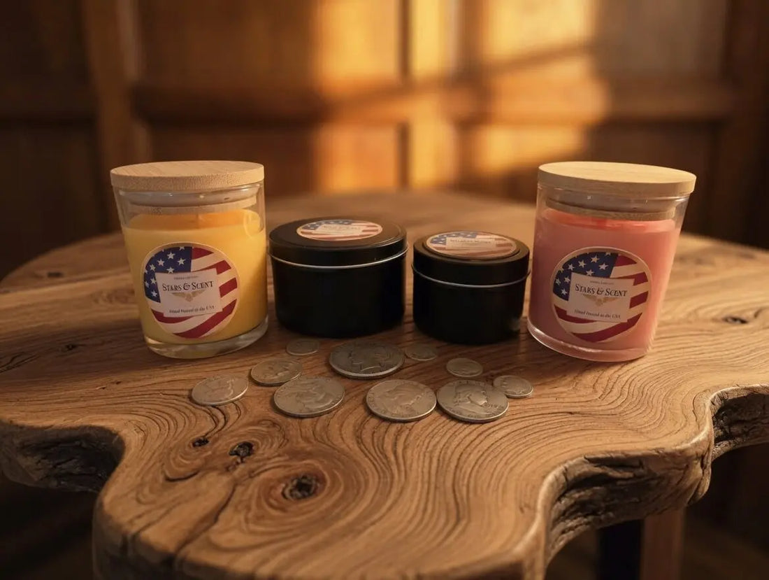 silver coin surprise candles